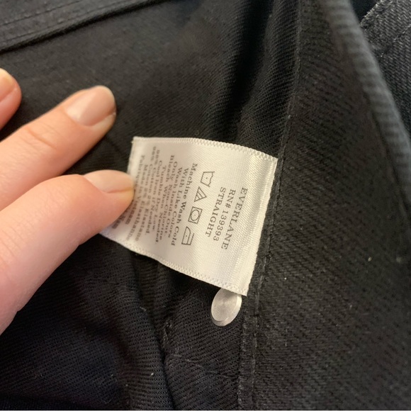 Everlane Mens Straight Jeans in Black - Picture 7 of 7